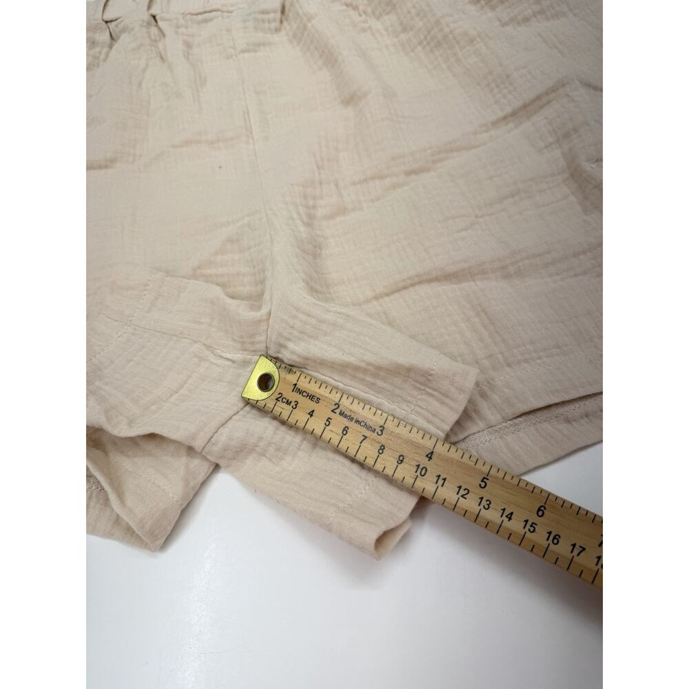 Shein Womens Set Size 3XL Tan Gauzey Tank Top and Shorts Two Piece - Picture 14 of 16